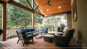 deck featuring deck, porch, wide architectural photography in greenville, south carolina