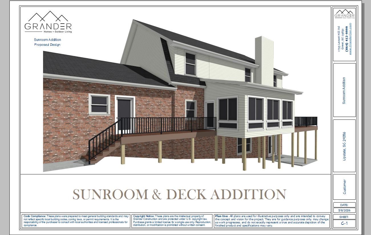 Sugar Creek Sunroom & Deck - Image 1